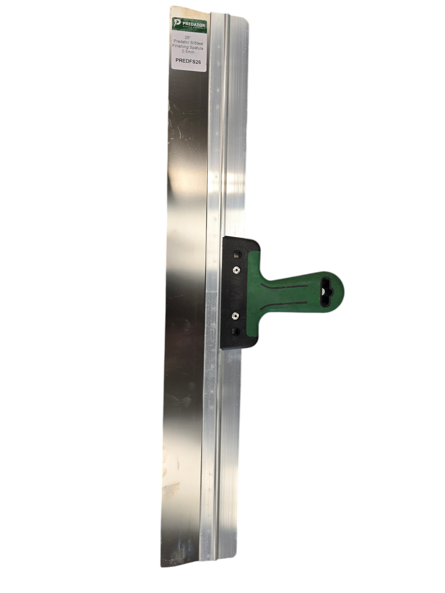 Predator spatula with ergonomic soft-grip handle, ideal for plastering and rendering tasks with optimal comfort and stability.